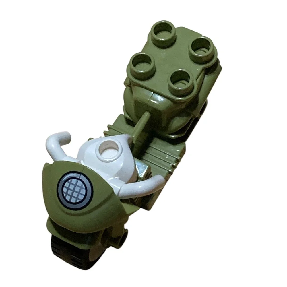 Lego Duplo Olive Green Army Jurrassic Park Motorcycle Replacement Part